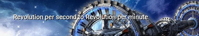 revolution per second to revolution per minute