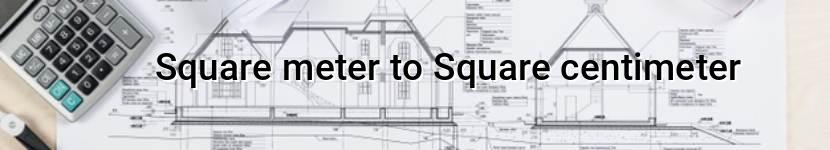 square meter to square centimeter