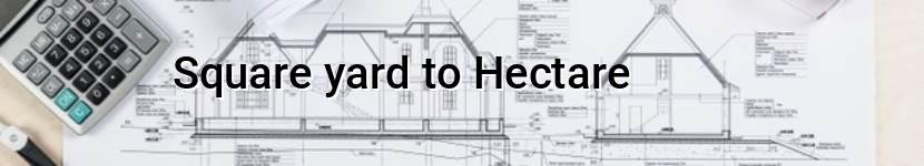 square yard to hectare