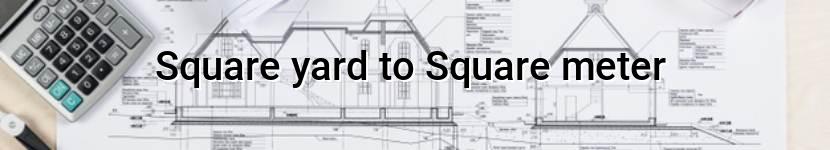 square yard to square meter