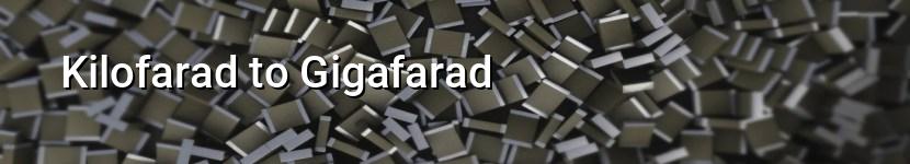 kilofarad to gigafarad