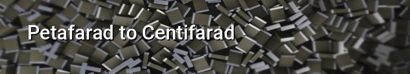 petafarad to centifarad