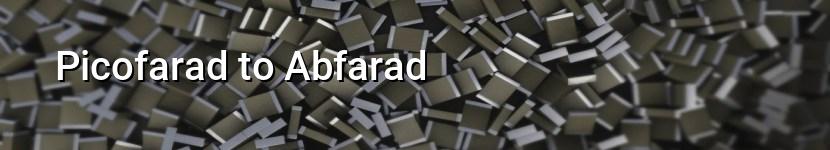 picofarad to abfarad