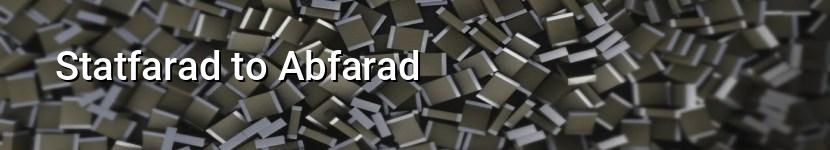 statfarad to abfarad