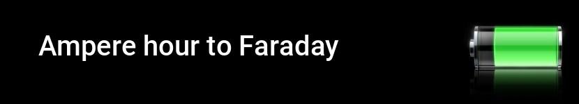 ampere hour to faraday