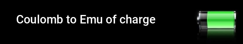 coulomb to emu of charge