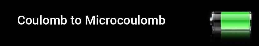 coulomb to microcoulomb