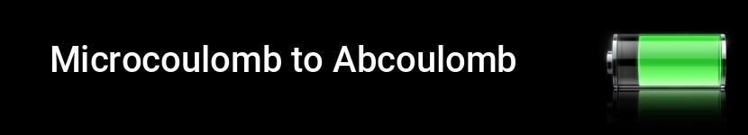 microcoulomb to abcoulomb