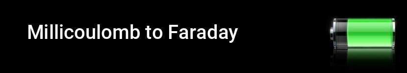 millicoulomb to faraday