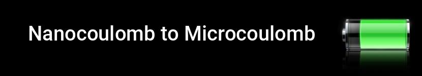 nanocoulomb to microcoulomb