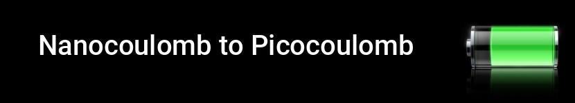 nanocoulomb to picocoulomb