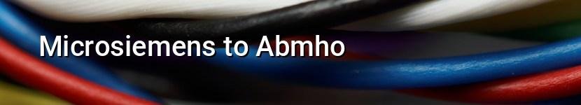 microsiemens to abmho