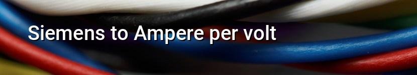 siemens to ampere per volt