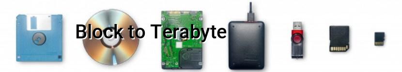 block to terabyte
