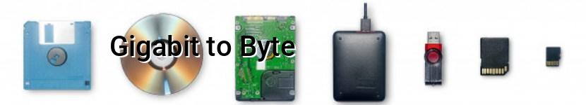 gigabit to byte