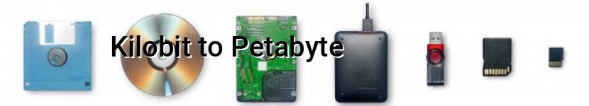kilobit to petabyte