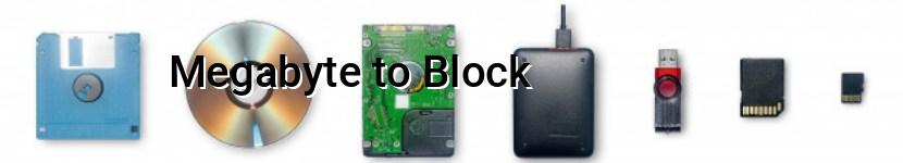 megabyte to block