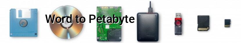word to petabyte
