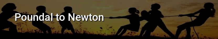 poundal to newton