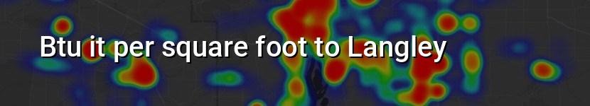 btu it per square foot to langley