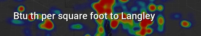 btu th per square foot to langley