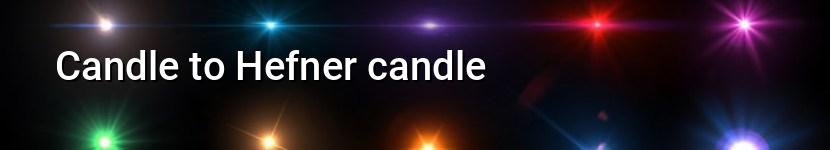 candle to hefner candle