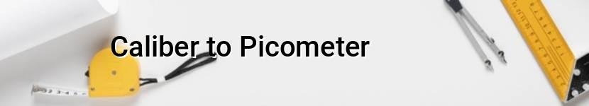 caliber to picometer