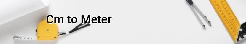 cm to meter