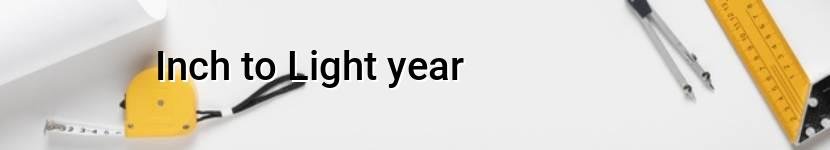 inch to light year