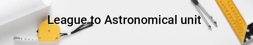 league to astronomical unit
