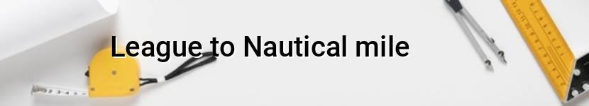 league to nautical mile