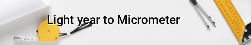 light year to micrometer