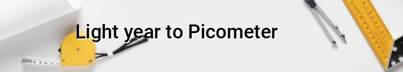 light year to picometer