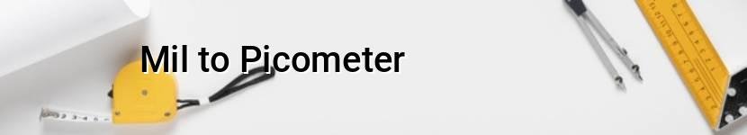 mil to picometer