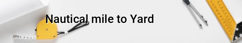 nautical mile to yard