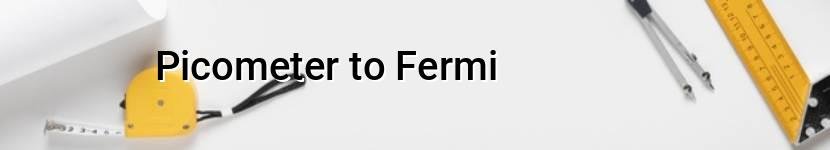 picometer to fermi