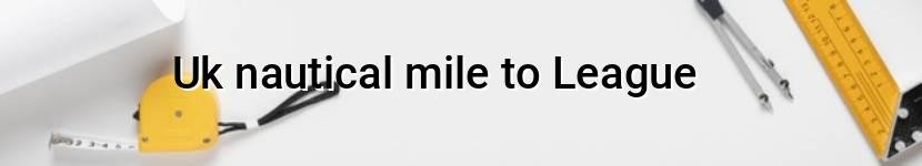 uk nautical mile to league