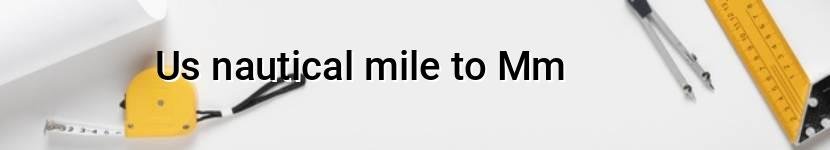 us nautical mile to mm