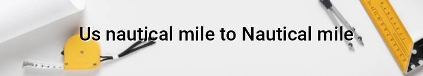 us nautical mile to nautical mile