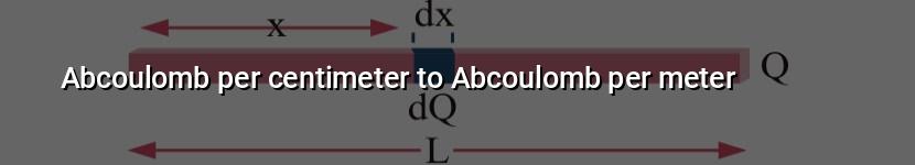 abcoulomb per centimeter to abcoulomb per meter