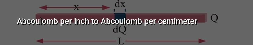 abcoulomb per inch to abcoulomb per centimeter