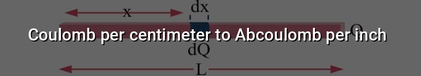 coulomb per centimeter to abcoulomb per inch