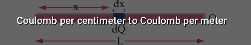 coulomb per centimeter to coulomb per meter