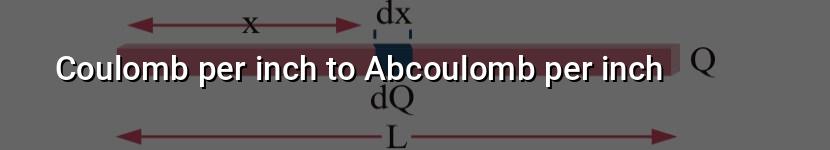 coulomb per inch to abcoulomb per inch