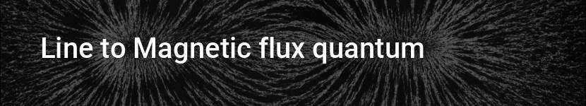line to magnetic flux quantum