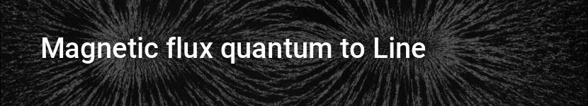 magnetic flux quantum to line