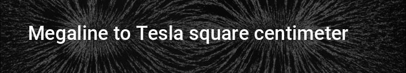 megaline to tesla square centimeter