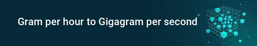 gram per hour to gigagram per second