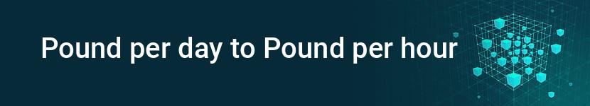 pound per day to pound per hour