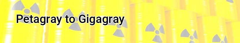 petagray to gigagray